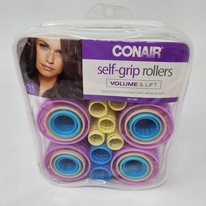 NEW Conair 31 Piece Self Grip Volume & Lift Rollers in 5 Sizes #6110Z Multicolor